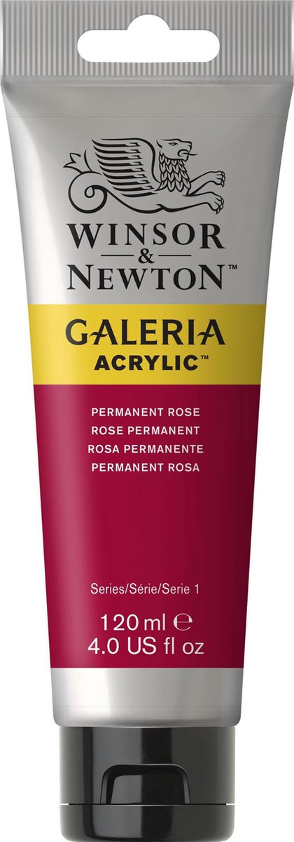 Winsor newton galeria akryl 120ml permanent rose