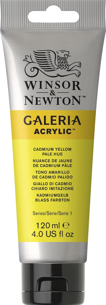 Winsor newton galeria akryl 120ml cadmiumgul bleg nuance