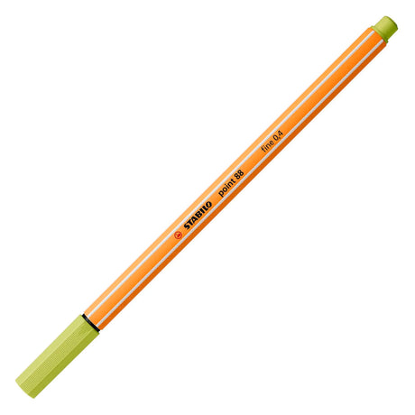 Stabilo point 88 fineliner - lemoen groen