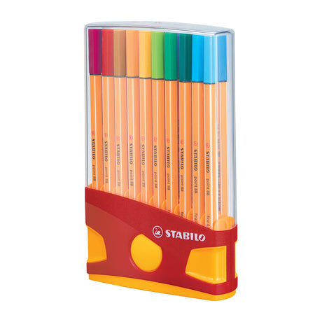 Stabilo point 88 - fineliner - colorparade - sæt med 20 stk