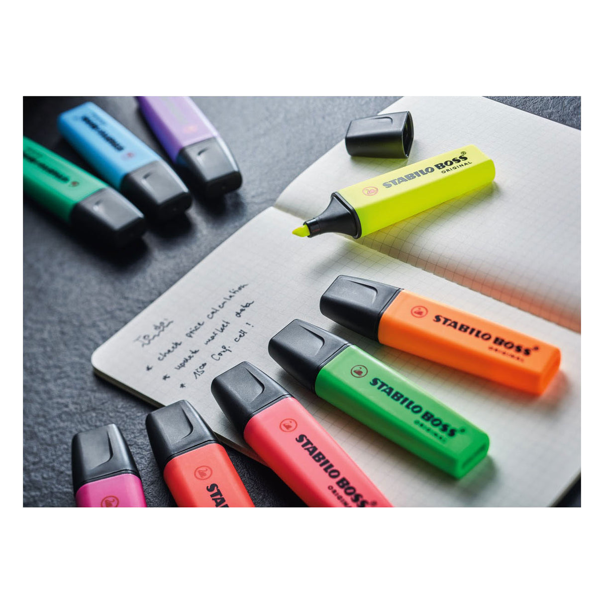 Stabilo boss original - highlighter - sæt med 6 stk