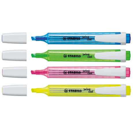 Stabilo swing cool - highlighter - sæt med 4 stk
