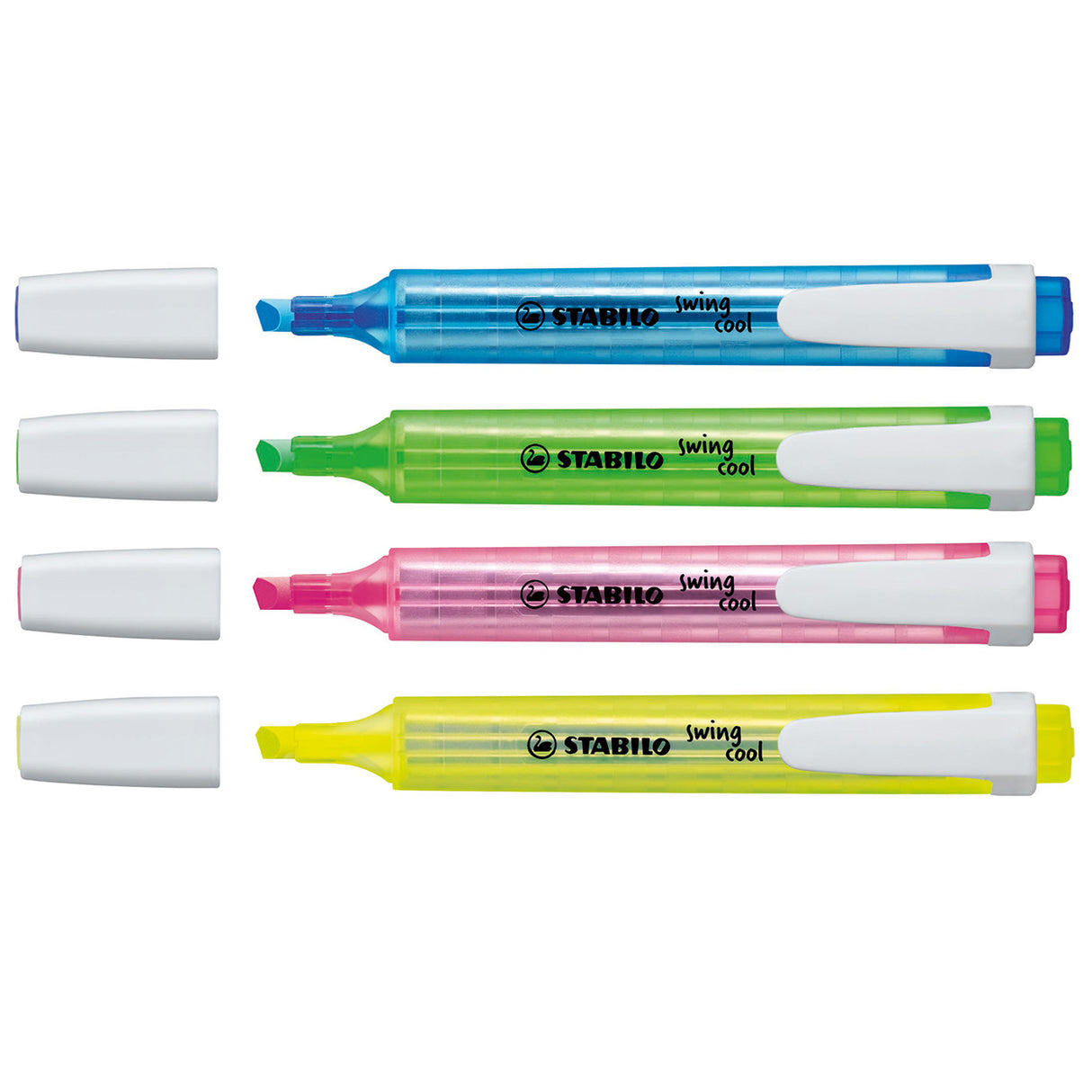 Stabilo swing cool - highlighter - sæt med 4 stk