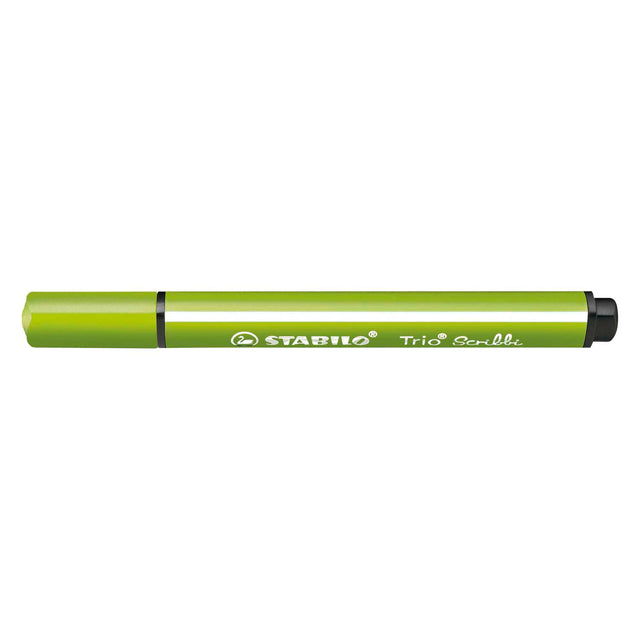 Stabilo Trio Scribbi - Felt -tip pen med så -kaldt punkt - lysegrøn