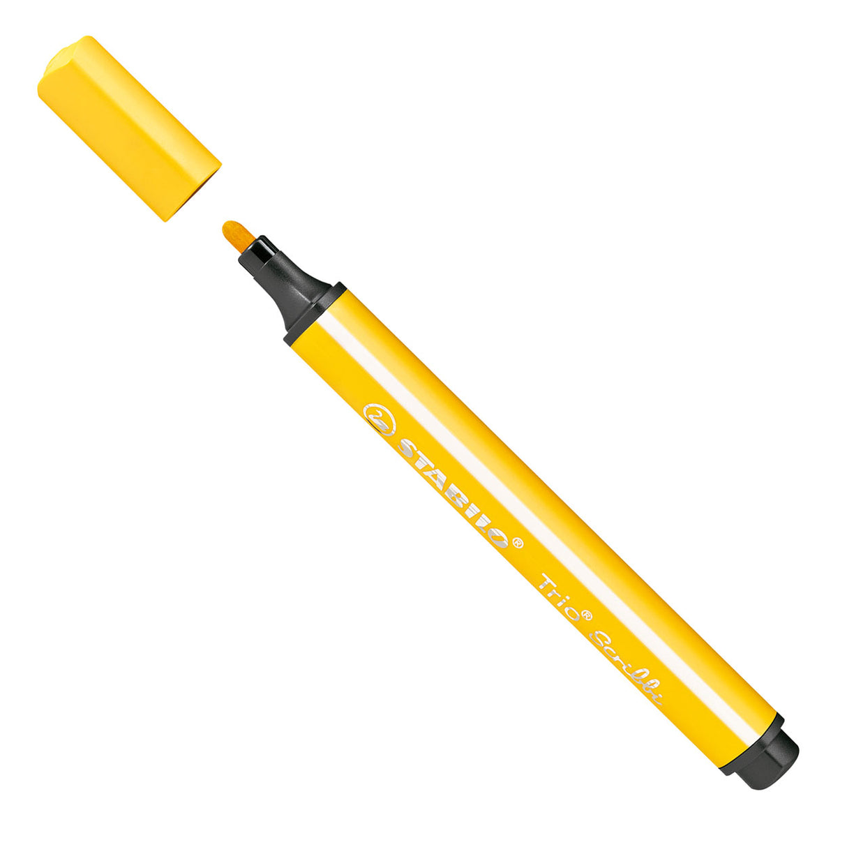 Stabilo Trio Scribbi - Felt -stift med eksperimenteringspunkt - Gul