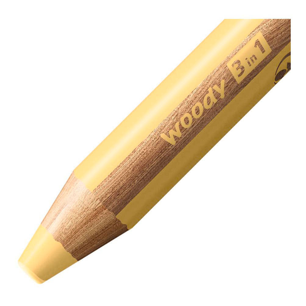 Stabilo woody 3 i 1 - multitalent farveblyant - pastelgul