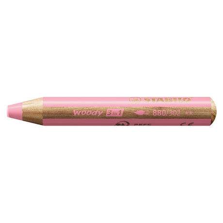 Stabilo woody 3 i 1 - multitalent farveblyant - pastel pink