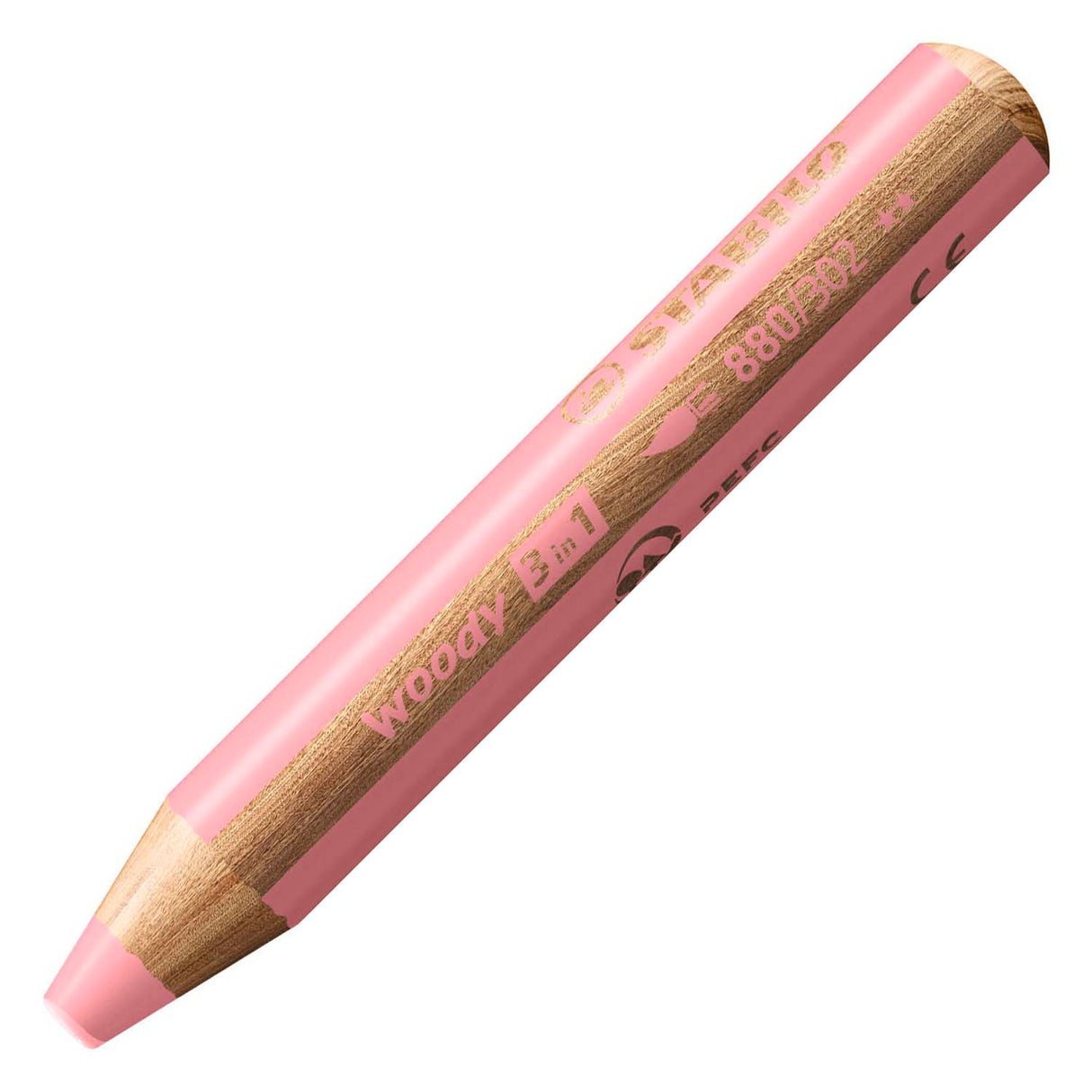 Stabilo woody 3 i 1 - multitalent farveblyant - pastel pink