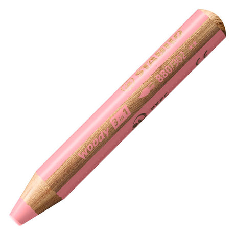 Stabilo woody 3 i 1 - multitalent farveblyant - pastel pink