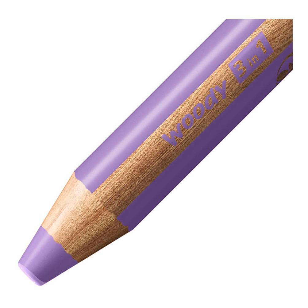Stabilo woody 3 i 1 - multitalent farveblyant - pastel lilla