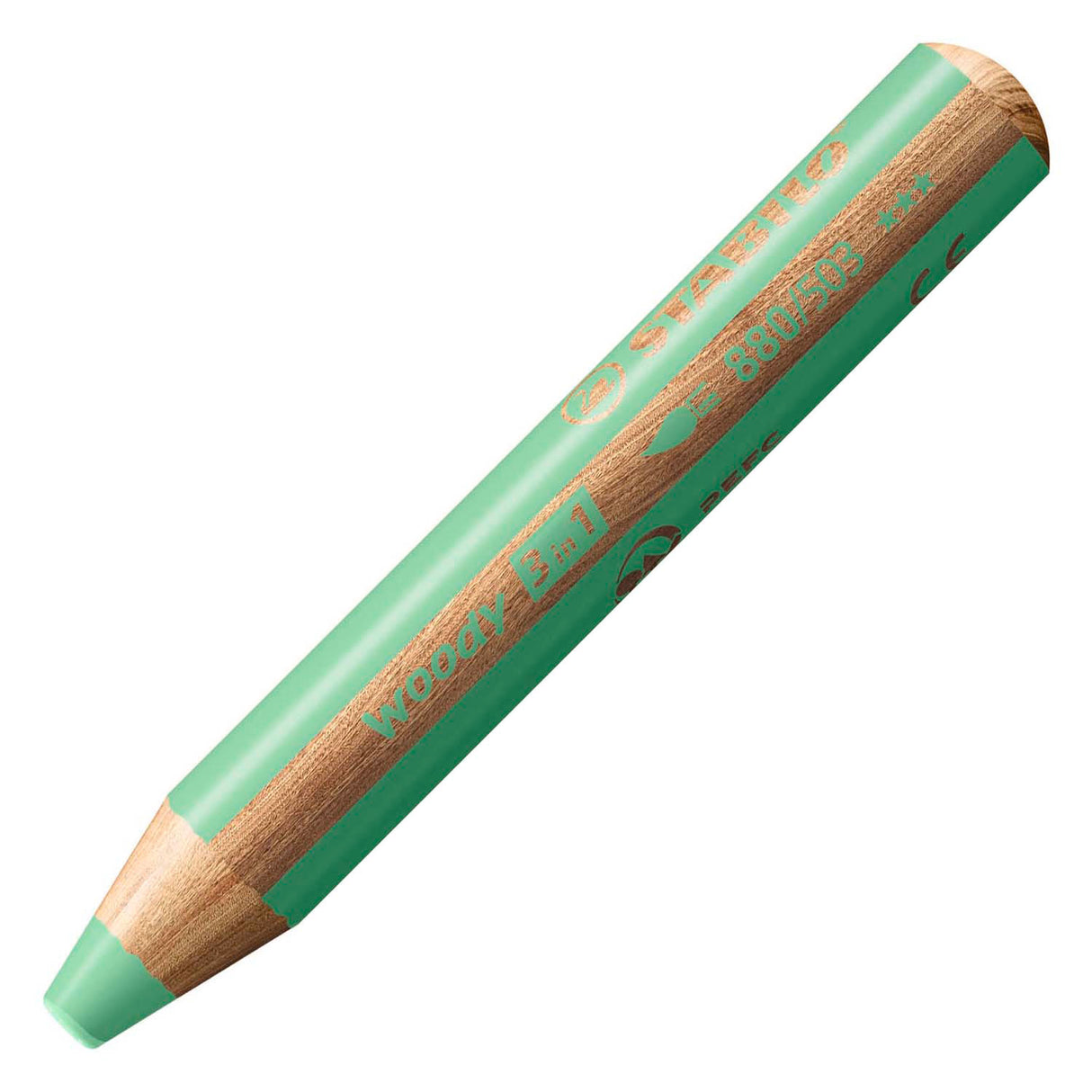 Stabilo woody 3 i 1 - multitalent farveblyant - pastelgrøn