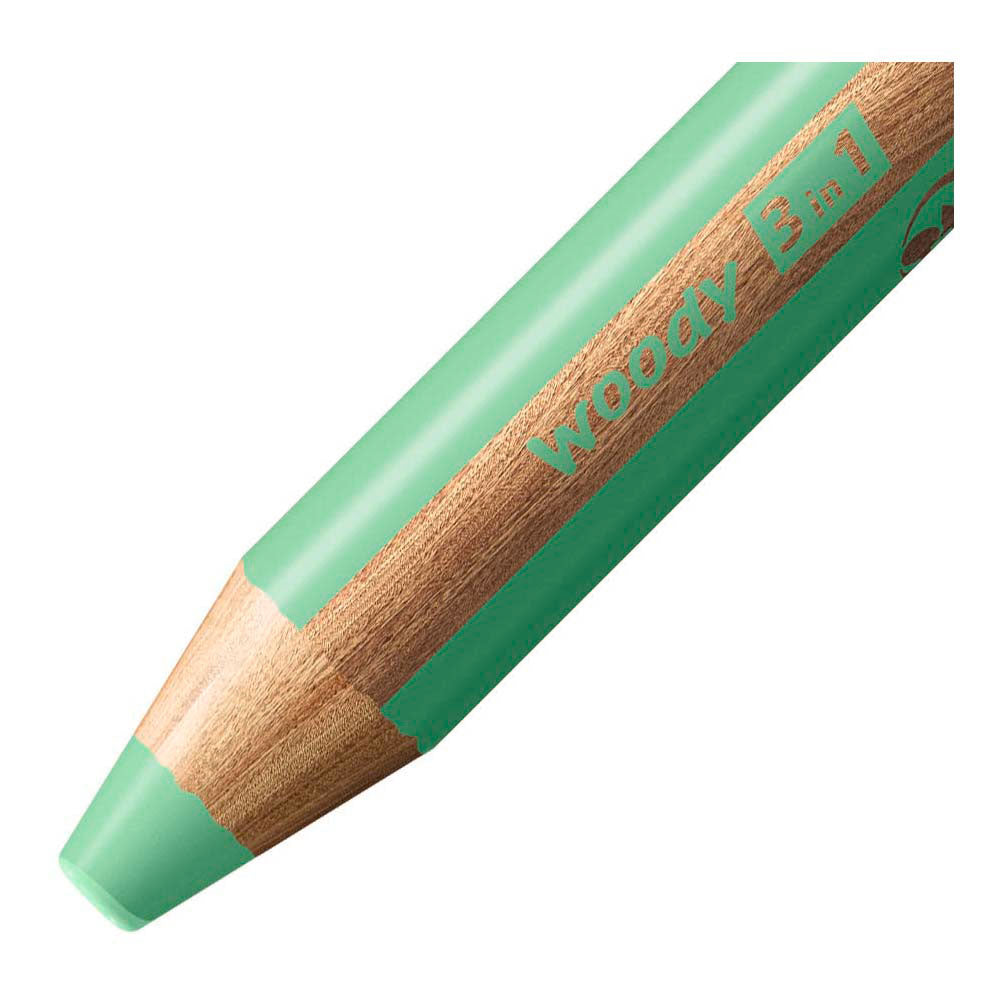 Stabilo woody 3 i 1 - multitalent farveblyant - pastelgrøn