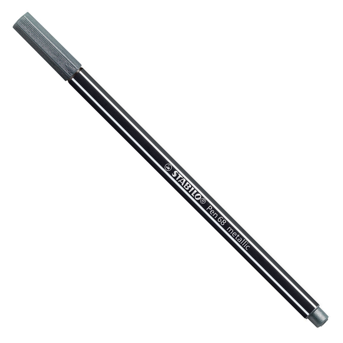 Stabilo pen 68 metallisk tuschpen - sølv (68 805)