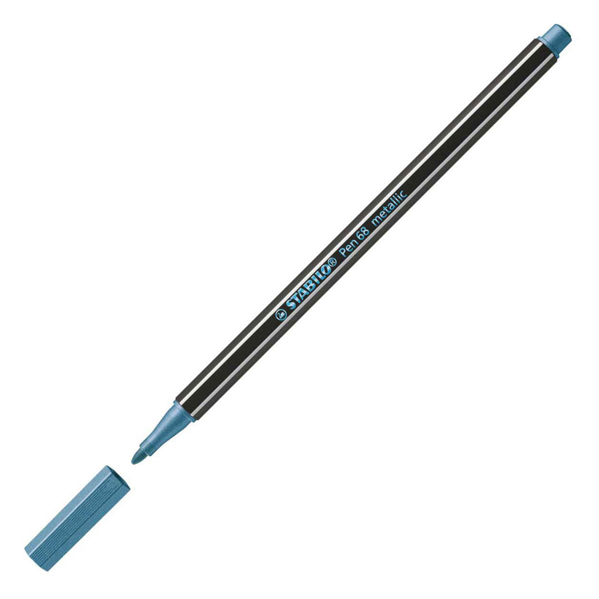 Stabilo pen 68 metallic - tusch - blå (68 841)