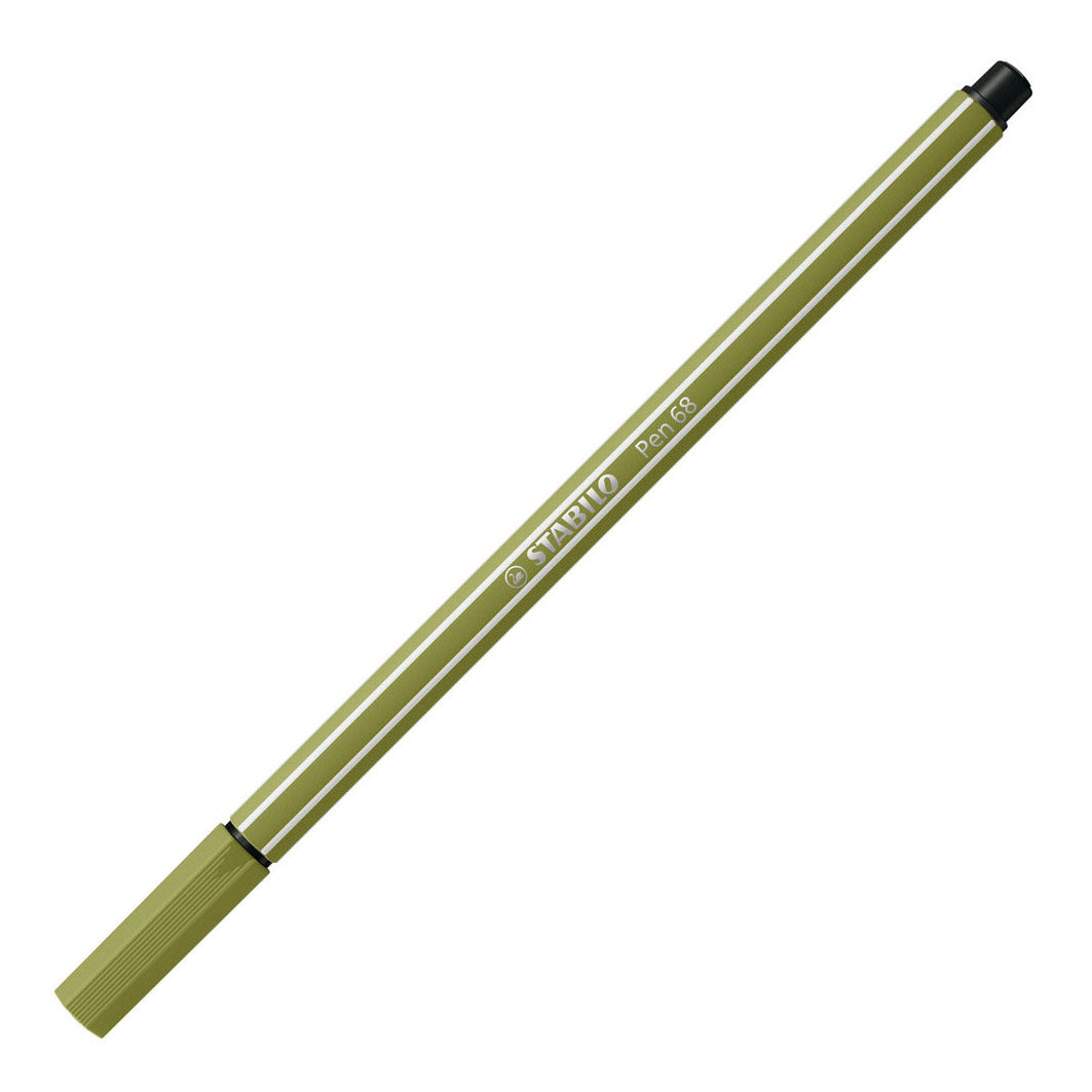 Stabilo pen 68 - tusch - muddergrøn (68 37)