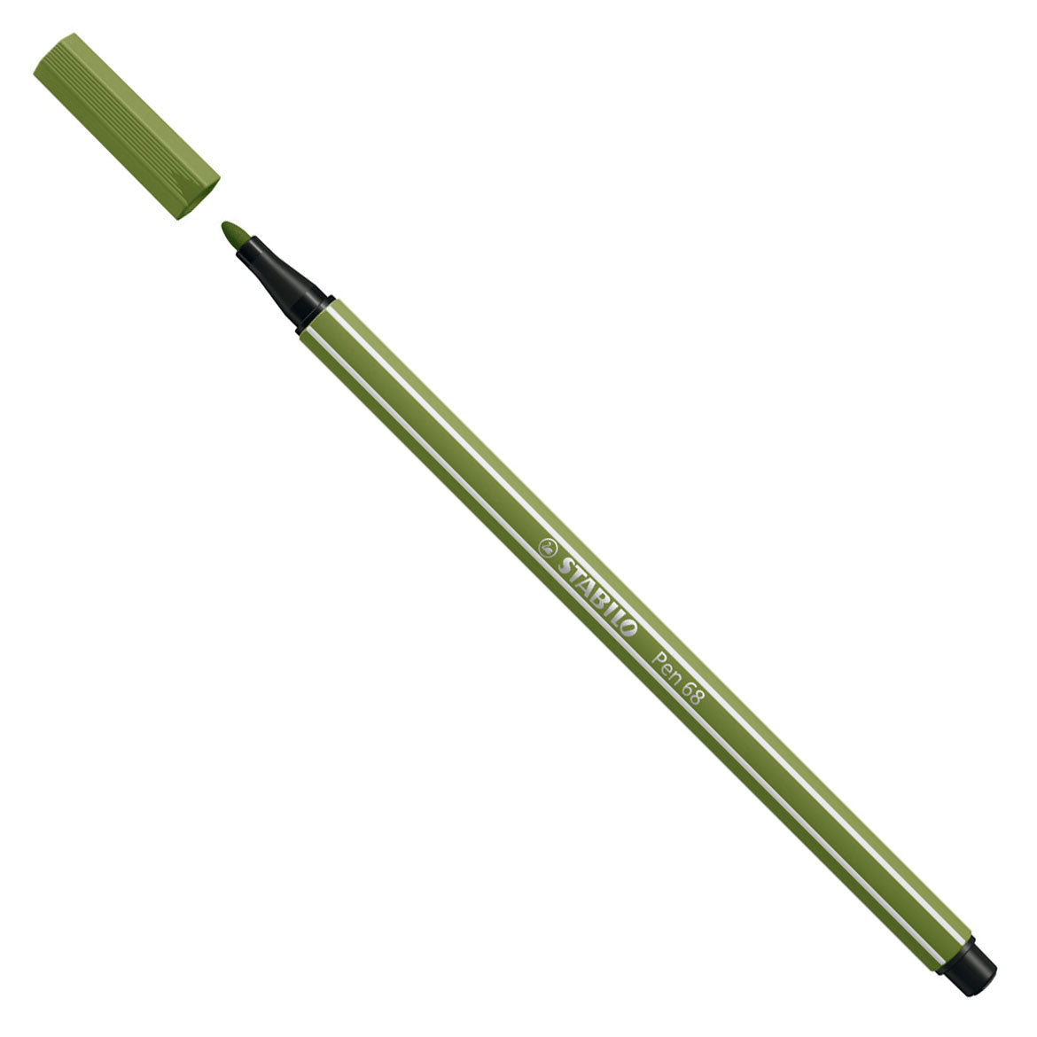 Stabilo pen 68 - tusch - mosgrøn (68 35)