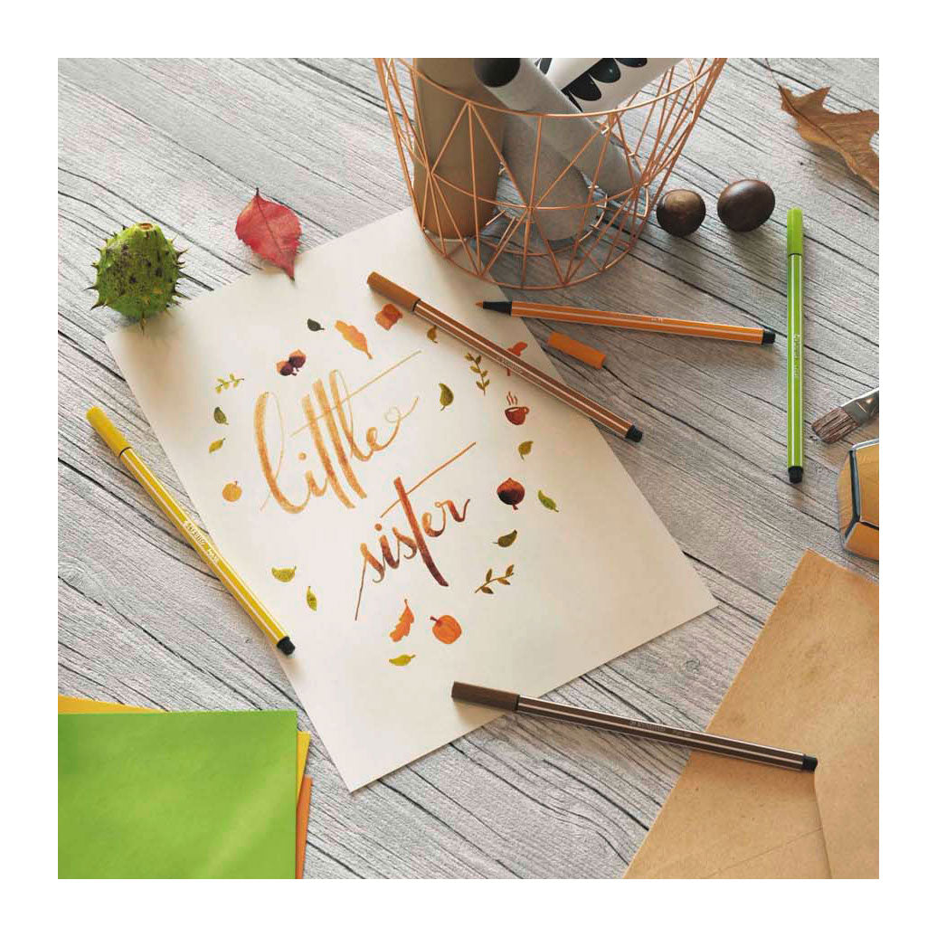 Stabilo pen 68 - tusch - vermilion pastel (68 30)
