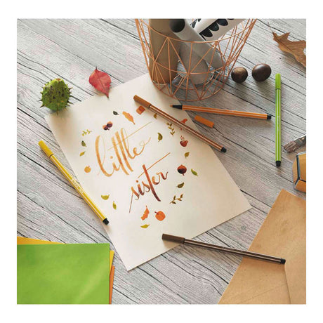 Stabilo pen 68 - tusch - sort (68 46)