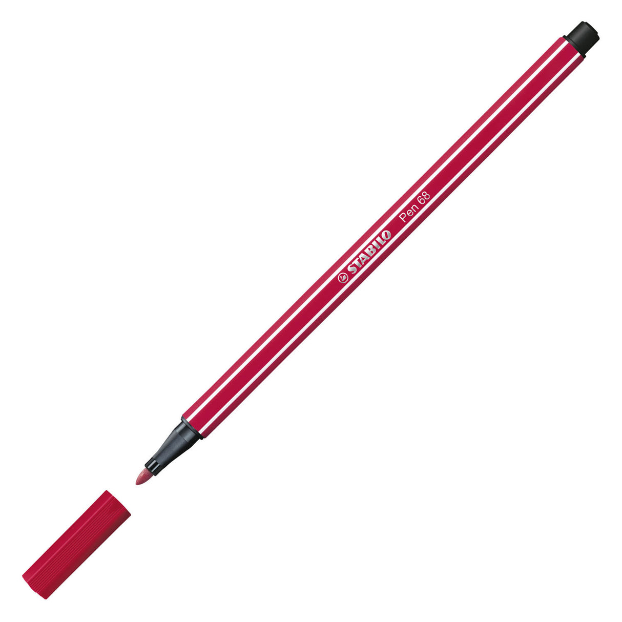 Stabilo pen 68 - tusch - mørkerød (68 50)