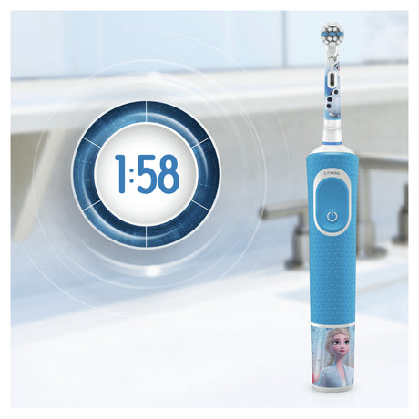Oral-b kids disney frozen 2 elektrisk tandbørste blå hvid