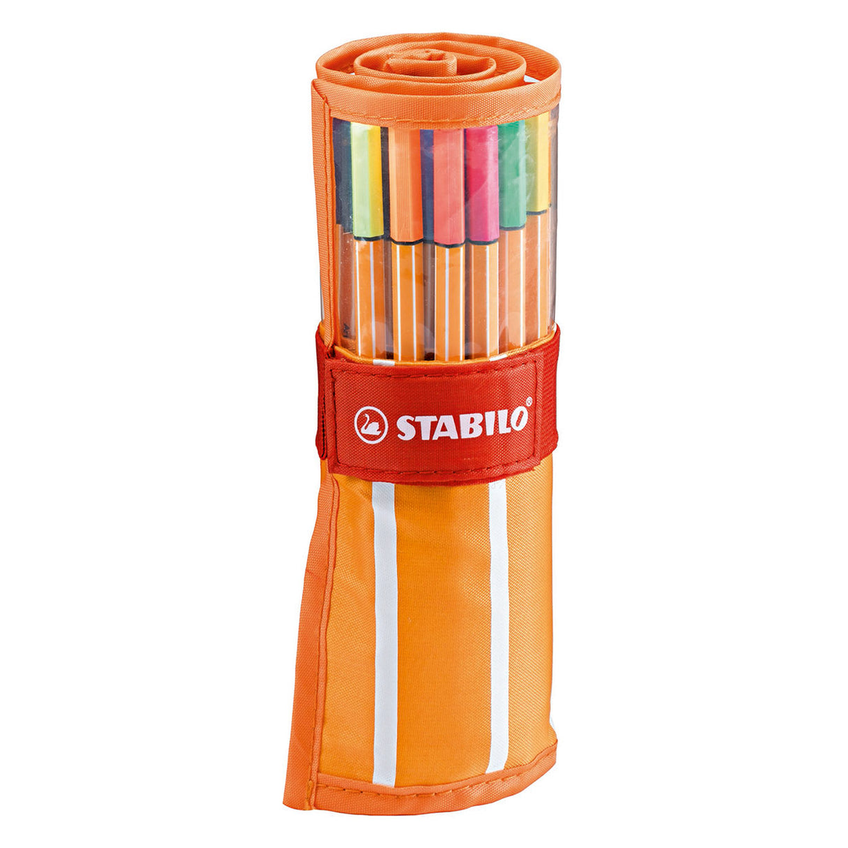 Stabilo point 88 - fineliner 0,4 mm - rullesæt - 30 styk kuffert - med 25 standard + 5 neon farver