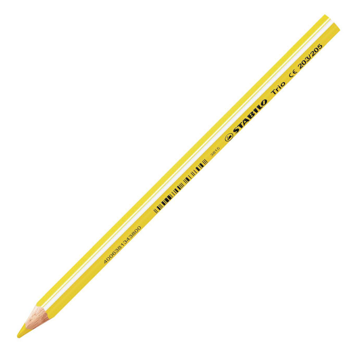Stabilo trio tyk - trekantede farveblyanter med ekstra tyk kerne 4,2 mm - etui med 24 farver