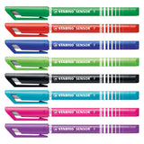 Stabilo sensor fineliners 0,3 mm kasse 8 farver