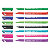 Stabilo sensor fineliners 0,3 mm kasse 8 farver