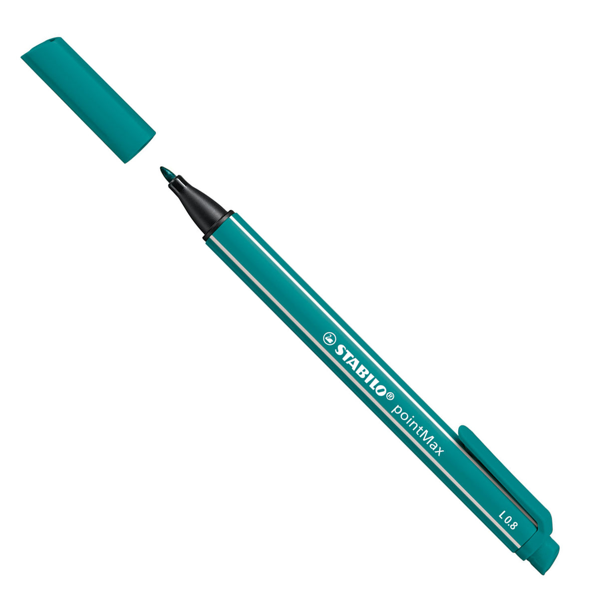 Stabilo pointmax - hardtip fineliner 0,8 mm - turkis