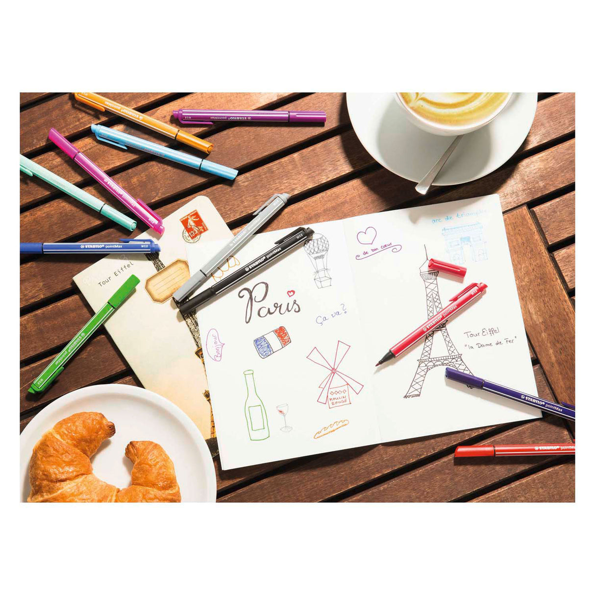 Stabilo pointmax - hardtip fineliner 0,8 mm - turkis