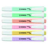 Stabilo swing cool pastel - highlighter - sæt med 6 stk