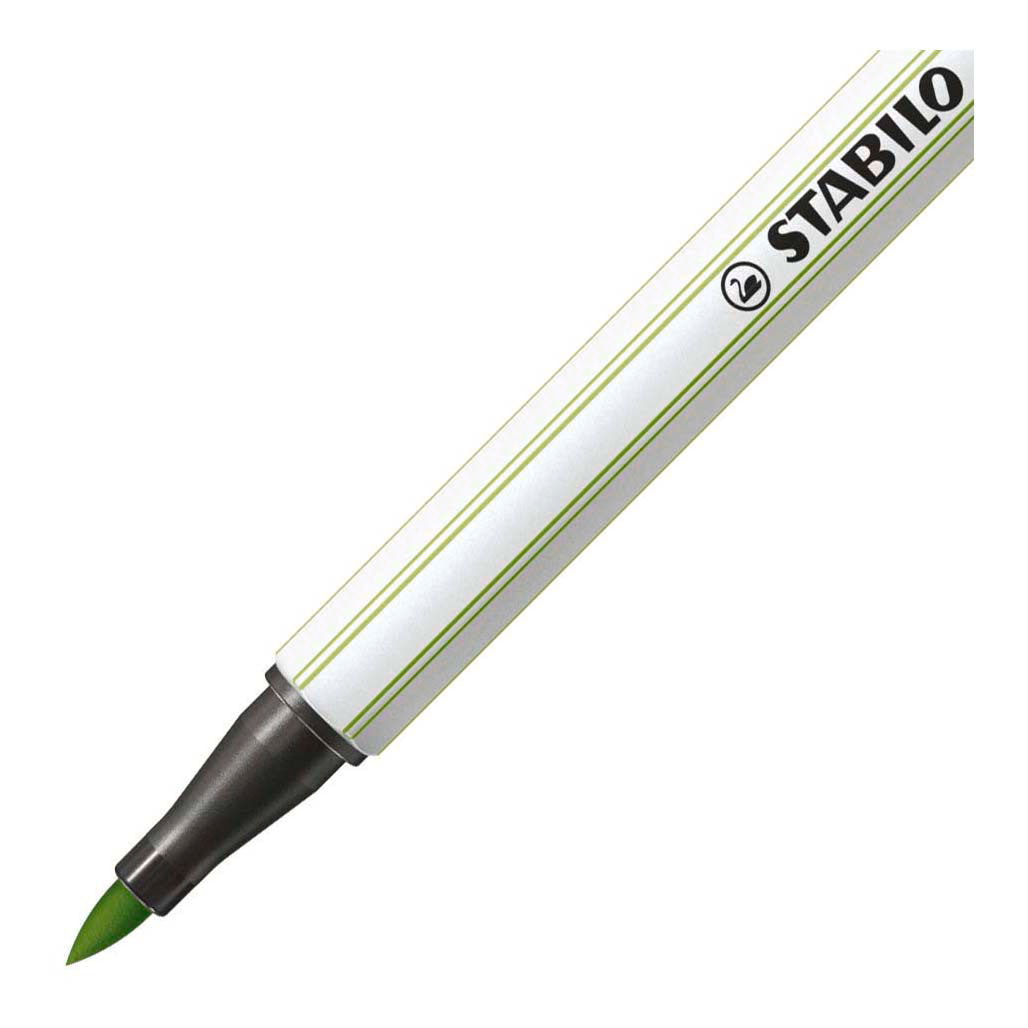 Stabilo pen 68 pensel - tusch - pistacie (34)