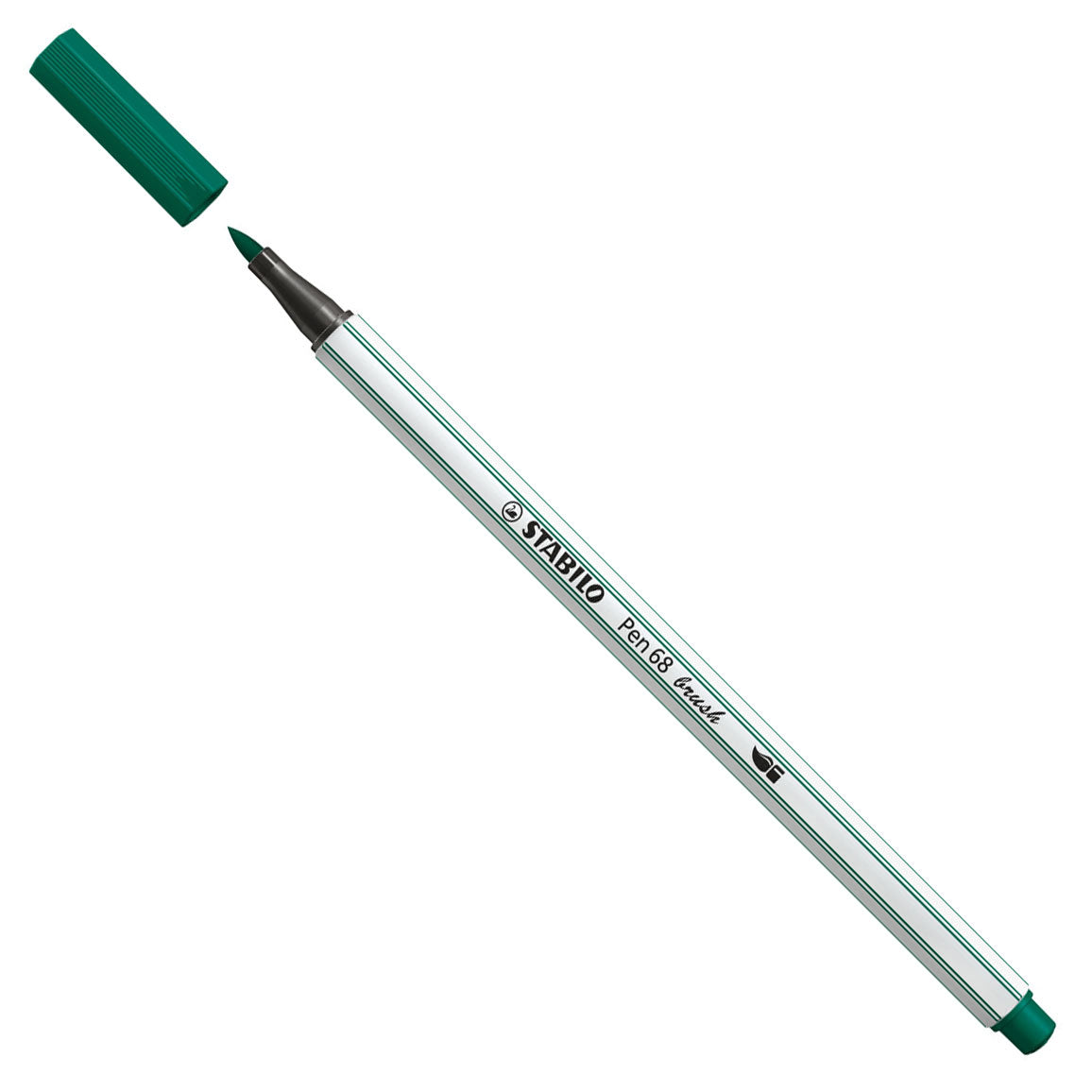 Stabilo pen 68 pensel - tusch - turkisgrøn (53)