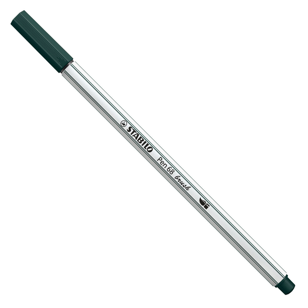 Stabilo pen 68 pensel - tusch - jordgrøn (63)