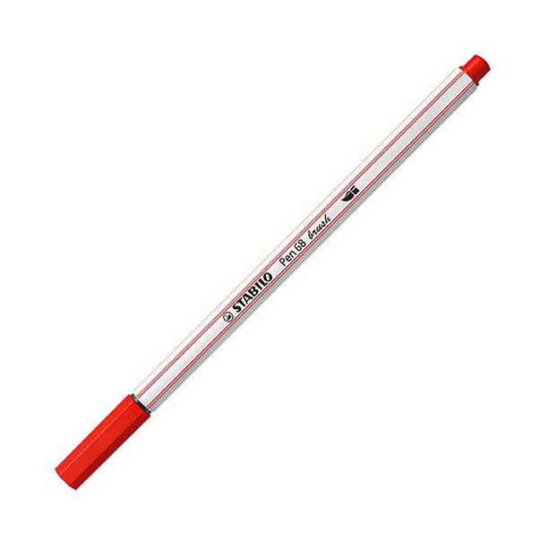 Stabilo pen 68 pensel - tusch - karminrød (48)