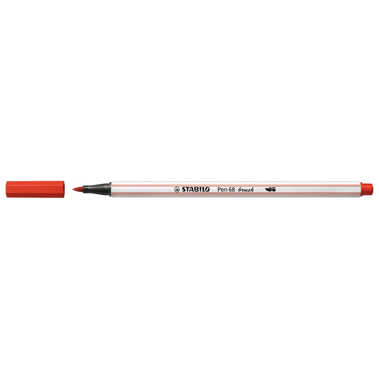 Stabilo pen 68 pensel - tusch - karminrød (48)
