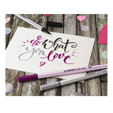 Stabilo pen 68 pensel - tusch - lilla (19)