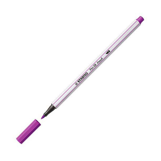 Stabilo pen 68 pensel - tusch - lilla (58)