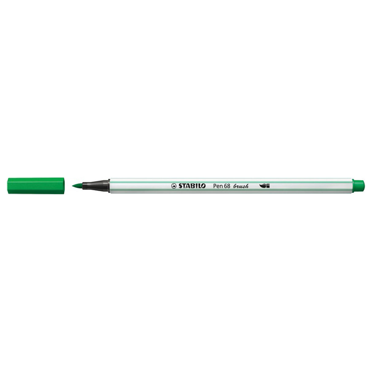 Stabilo pen 68 pensel - tusch - grøn (36)