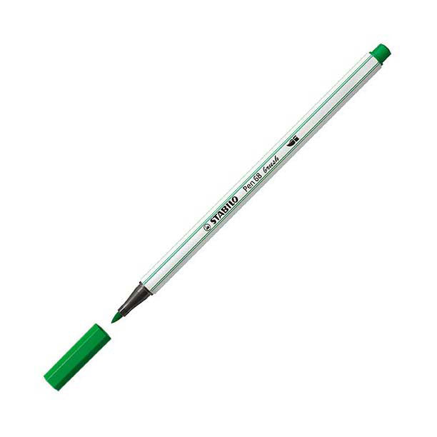 Stabilo pen 68 pensel - tusch - grøn (36)