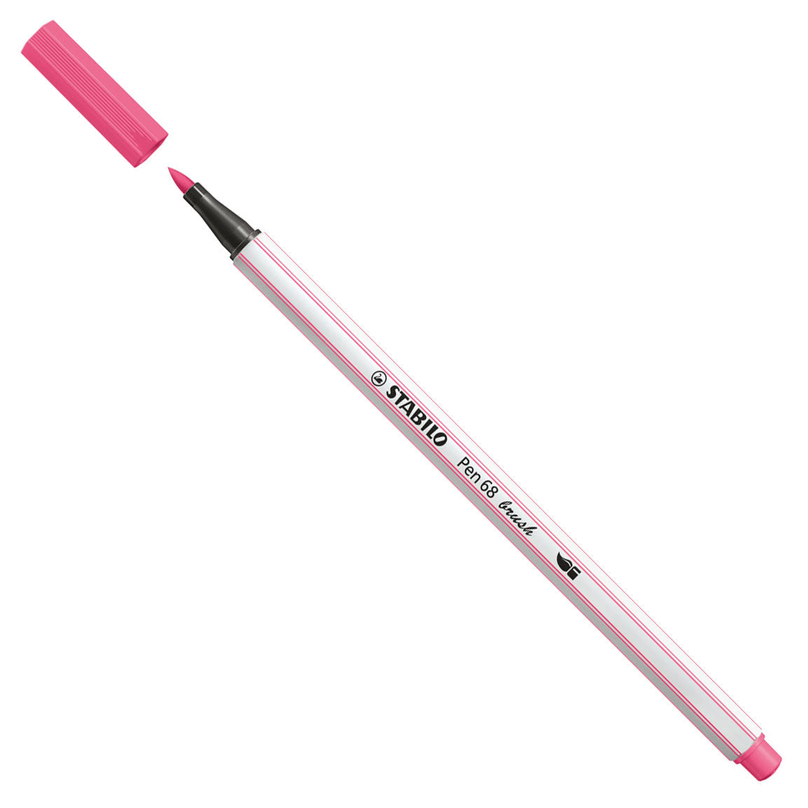 Stabilo pen 68 pensel - tusch - pink (29)