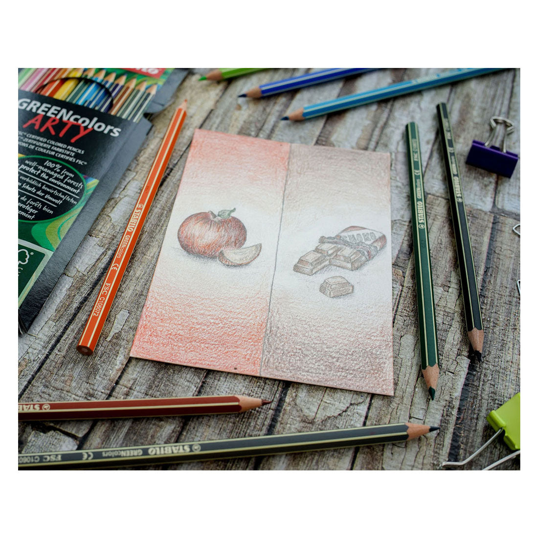 Abi stlo greencolors arty farveblyanter etui med 12 stykker