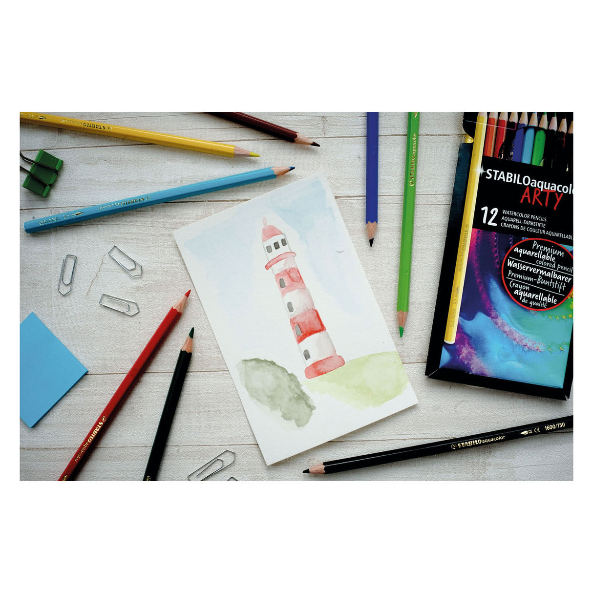 Stabilo aquacolor penalhus med 24 dele