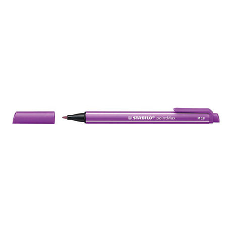 Stabilo pointmax - hardtip fineliner 0,8 mm - arty etui med 15 farver