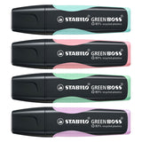 Stabilo Green Boss Pastel - Marking Marker - Set med 4 stykker