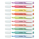 Stabilo swing cool - highlighter - perfekt til på farten - pastel - etui med 8 farver