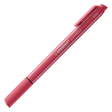 Stabilo pointmax - hardtip fineliner 0,8 mm - nylonspids - etui med 15 farver