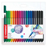 Stabilo pointmax - hardtip fineliner - sæt med 18 stk