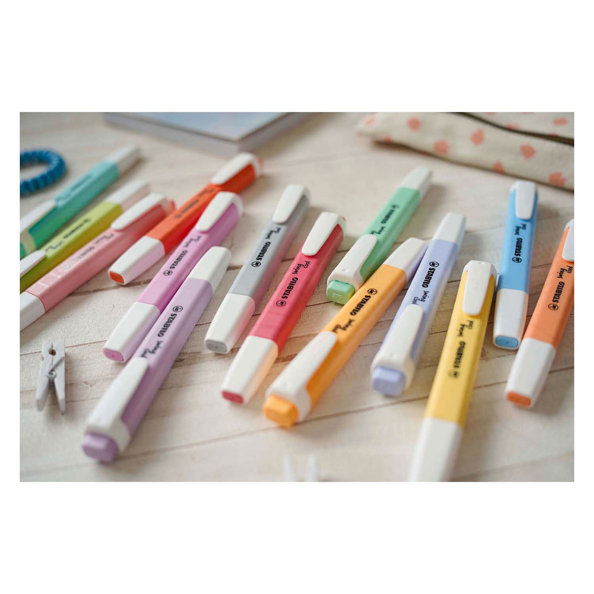 Stabilo swing cool pastel - highlighter - sæt med 8 stk