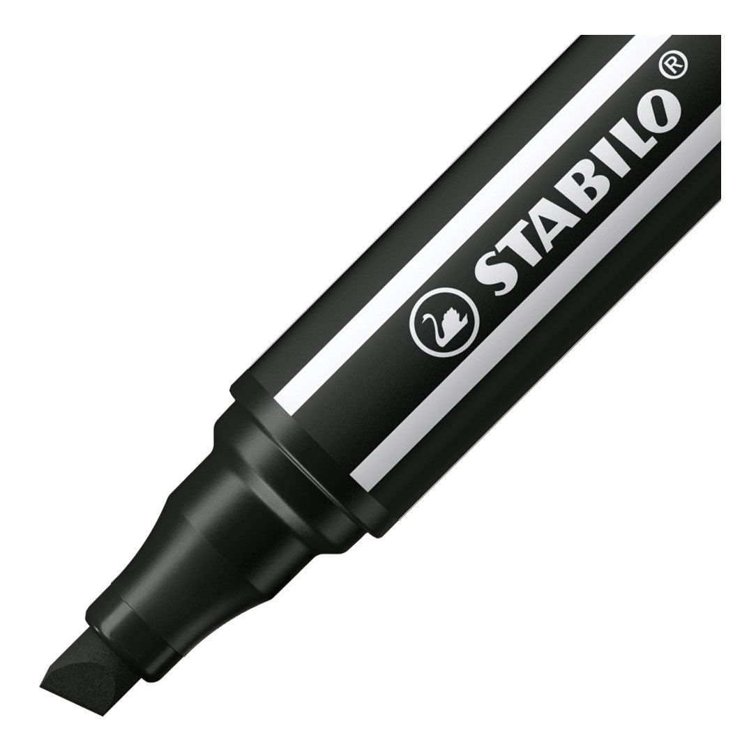 Stabilo pen 68 max - tusch med tyk mejselspids - sort